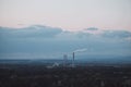 Opatovice, Czech Republic - August 25th 2023 - Coal powerplant in the green nature of the Czech Republic Royalty Free Stock Photo