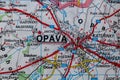 Opava, Czechia, on a road m Royalty Free Stock Photo