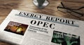 OPEC Oil Petroleum Exporting newspaper on table