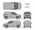 Opel Combo Cargo Van L1 2018-present Royalty Free Stock Photo