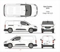 Opel Combo Cargo Van L2 2018-present Royalty Free Stock Photo