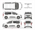 Opel Combo Life Passenger Van L2 2018-present Royalty Free Stock Photo