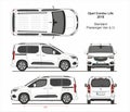 Opel Combo Life Passenger Van L1 2018-present Royalty Free Stock Photo