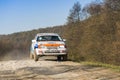 Opel Kadett competes at the annual Rally Galicia
