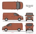 Opel Vivaro Cargo Panel Van L1H1 2015 Blueprint