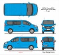 Opel Vivaro Passenger Van L1H1 2015 Blueprint
