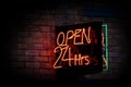 Open 24 hours Royalty Free Stock Photo