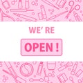 Open again Cosmetics shop Beauty Salon Nail Makeup