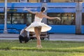 Open air ballet performance