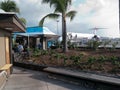 Open air commercial airport Kona Big Island Hawaii Royalty Free Stock Photo