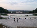 open-air concert of a Summer Night from the magnificent gardens of the Schonbrunn Palace with the Philharmonic Orchestra of Vienna Royalty Free Stock Photo