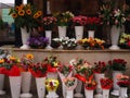 open air florist shop display Royalty Free Stock Photo