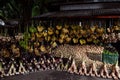 Open air fruit market in the village Royalty Free Stock Photo