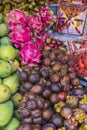 Open air fruit market in the village in Bali, Indonesia. Royalty Free Stock Photo