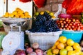 Open air fruit market in the village Royalty Free Stock Photo