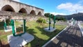 Open air gym next to La Citadelle in Port-Louis Mauritius Royalty Free Stock Photo