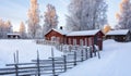 Open-air musem in Gammelstad, Sweden