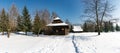 The open-air museum in ChorzÃÂ³w in its winter version