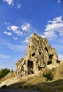 Open Air Museum, Goreme Urgup, rock houses in Cappadocia. Royalty Free Stock Photo