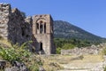 Open-air museum Mistras. The medieval city in Greece, near town Sparta Royalty Free Stock Photo