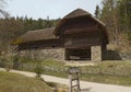 Austrian Open-Air museum Stuebing near Graz: Barn from Naintsch Royalty Free Stock Photo