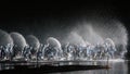 Open air performance and light show in West Lake, China