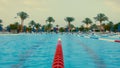 Beautiful open air pool in summer. Swimming pool at luxury hurghada resort.