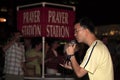Open air preacher 14th street nyc Royalty Free Stock Photo