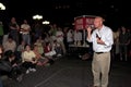 Open air preaching in New York City Royalty Free Stock Photo