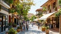 Open-Air Shopping District Royalty Free Stock Photo