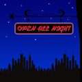 Open all night Royalty Free Stock Photo