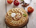 Open apple pie