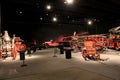 Open area with exhibit of old fire trucks ,Albany State Museum,2016