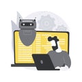 Open automation architecture abstract concept vector illustration.