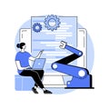 Open automation architecture abstract concept vector illustration
