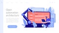 Open automation architecture concept landing page.