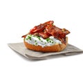 Open Bacon Sandwich Royalty Free Stock Photo