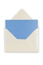 Open balnk white envelope. Royalty Free Stock Photo