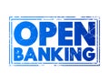 Open Banking - financial technology that enable third-party developers to build applications and services around the financial