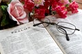 Open Bible and Glasses Royalty Free Stock Photo