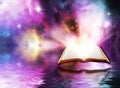 Open bible with space background Royalty Free Stock Photo