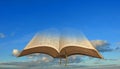 Open bible spiritual light Royalty Free Stock Photo