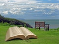 Open bible spiritual peace kingdom of god Royalty Free Stock Photo