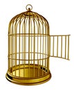 Open Bird Cage Royalty Free Stock Photo