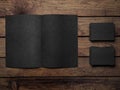 Open black book Royalty Free Stock Photo
