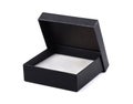 Open black gift box