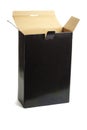 Open black paper box Royalty Free Stock Photo