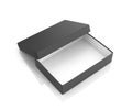 Open black paper box Royalty Free Stock Photo