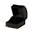 Open black small box Royalty Free Stock Photo