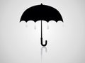 Open black umbrella Royalty Free Stock Photo